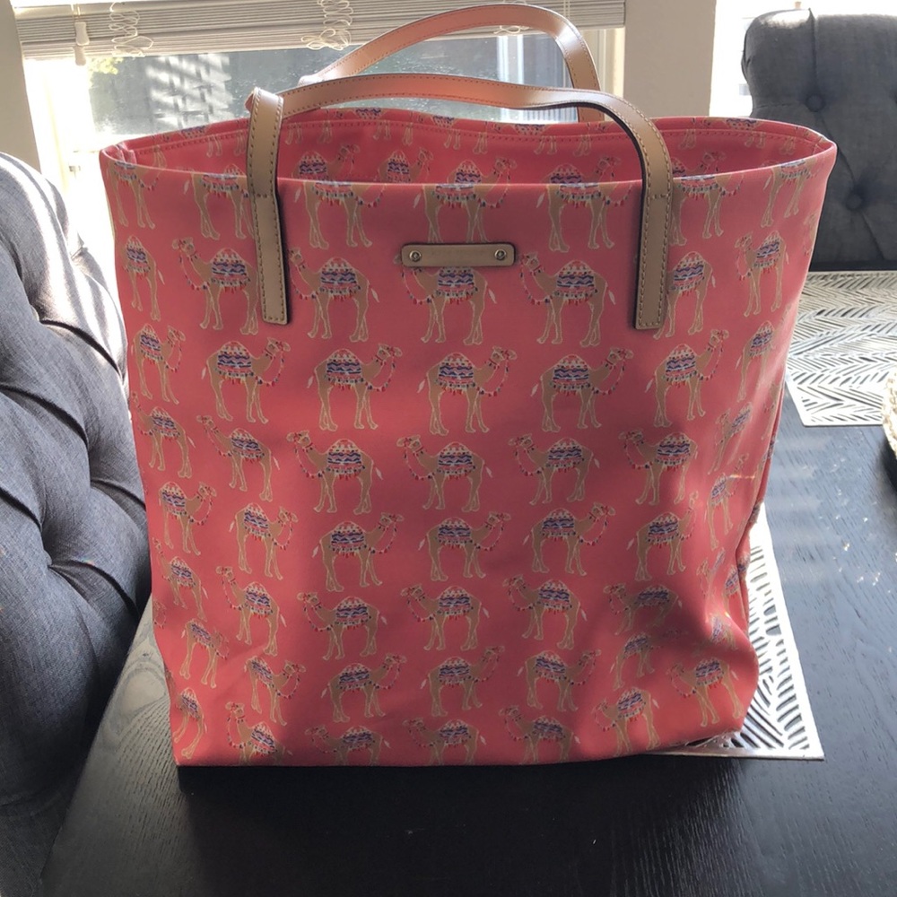 Kate Spade camel tote bag